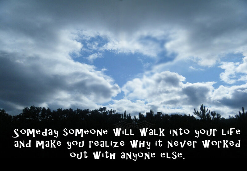 Sky with inspirational quote