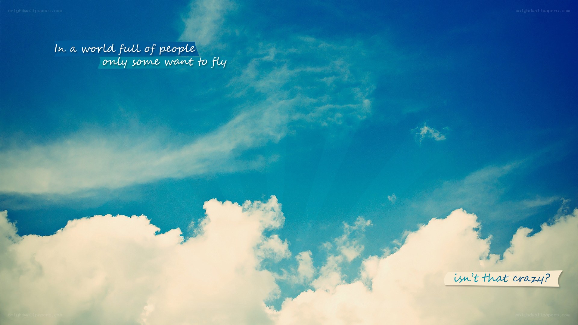 sky with inspirational quote