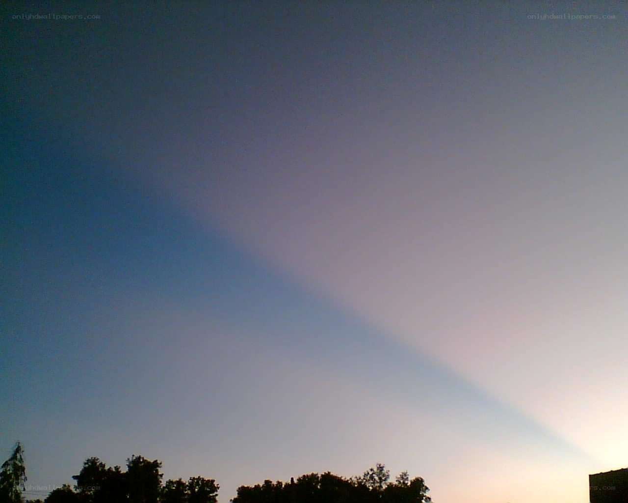 sky with light beam