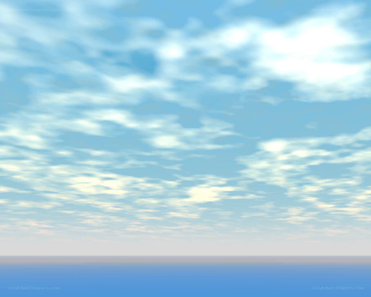 sky with scattered clouds