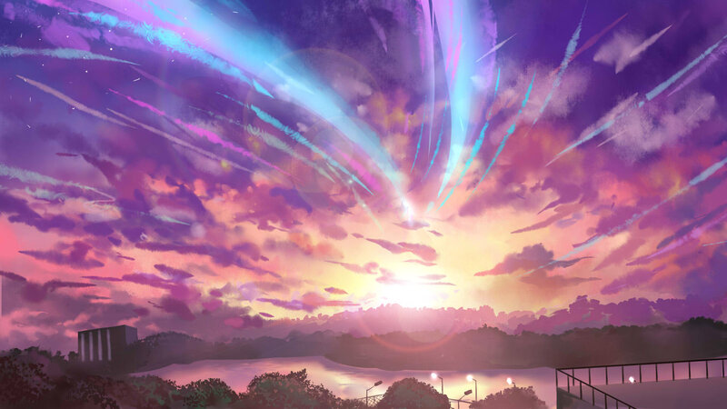 Sky with Shooting Stars