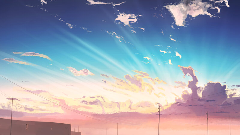 Sky with Sunbeams