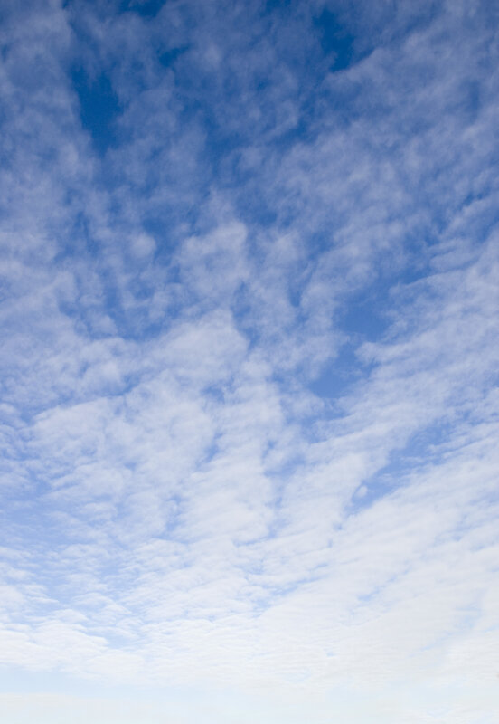 Sky with White Clouds