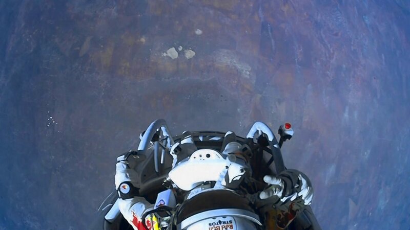 Skydiver in Freefall — White, Dramatic