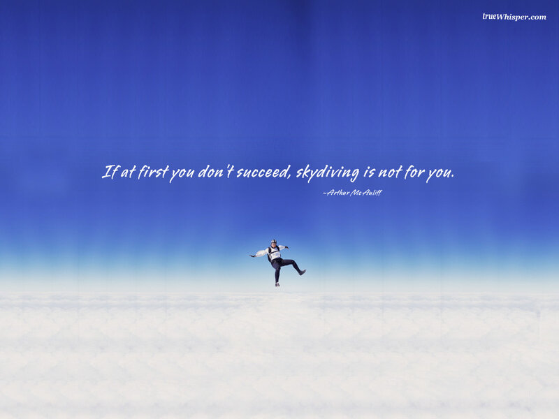 skydiving quote image