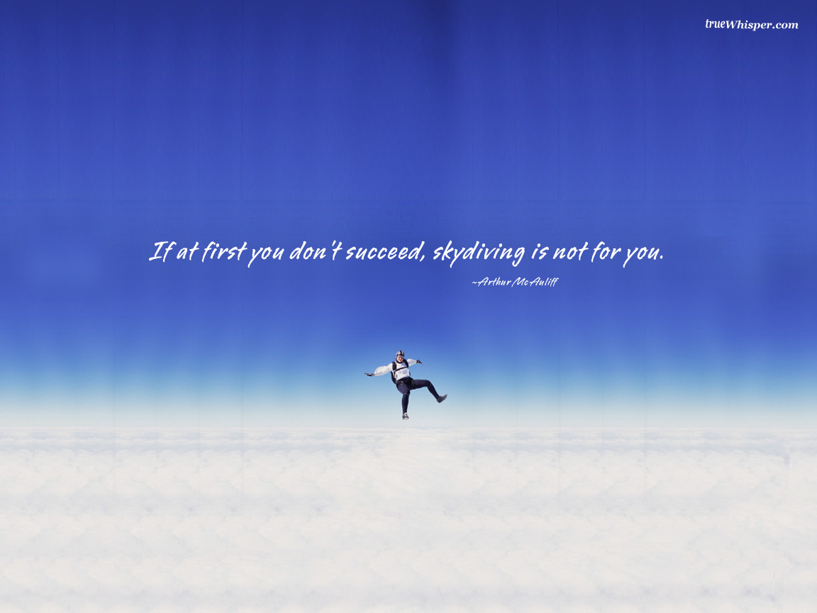 skydiving quote image