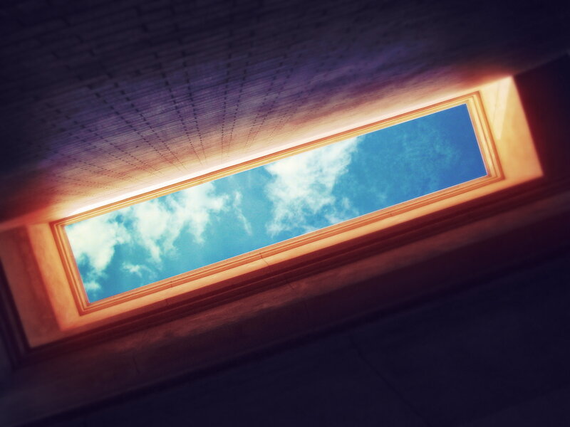 Skylight with Blue Sky — Serene