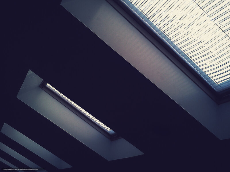 skylights in a modern building