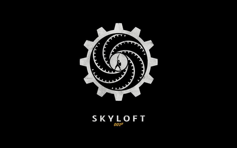 Skyloft logo with gear design