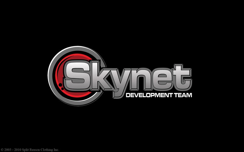 Skynet Development Team Logo — Black, Dark, Modern