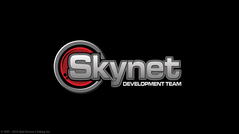 Skynet Development Team Logo — Black, Dark