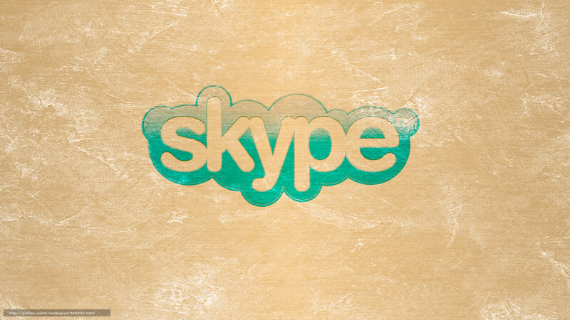 Skype Logo on Textured Background — Teal