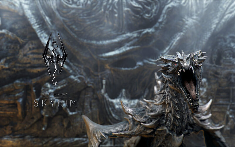 Skyrim dragon artwork