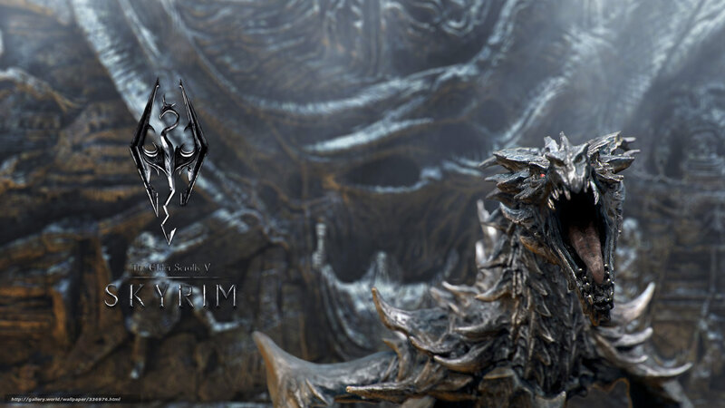 Skyrim dragon artwork