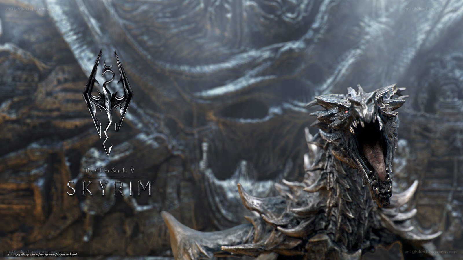 Skyrim dragon artwork