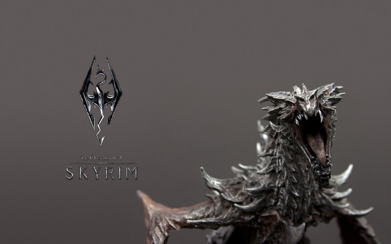 Skyrim dragon figurine