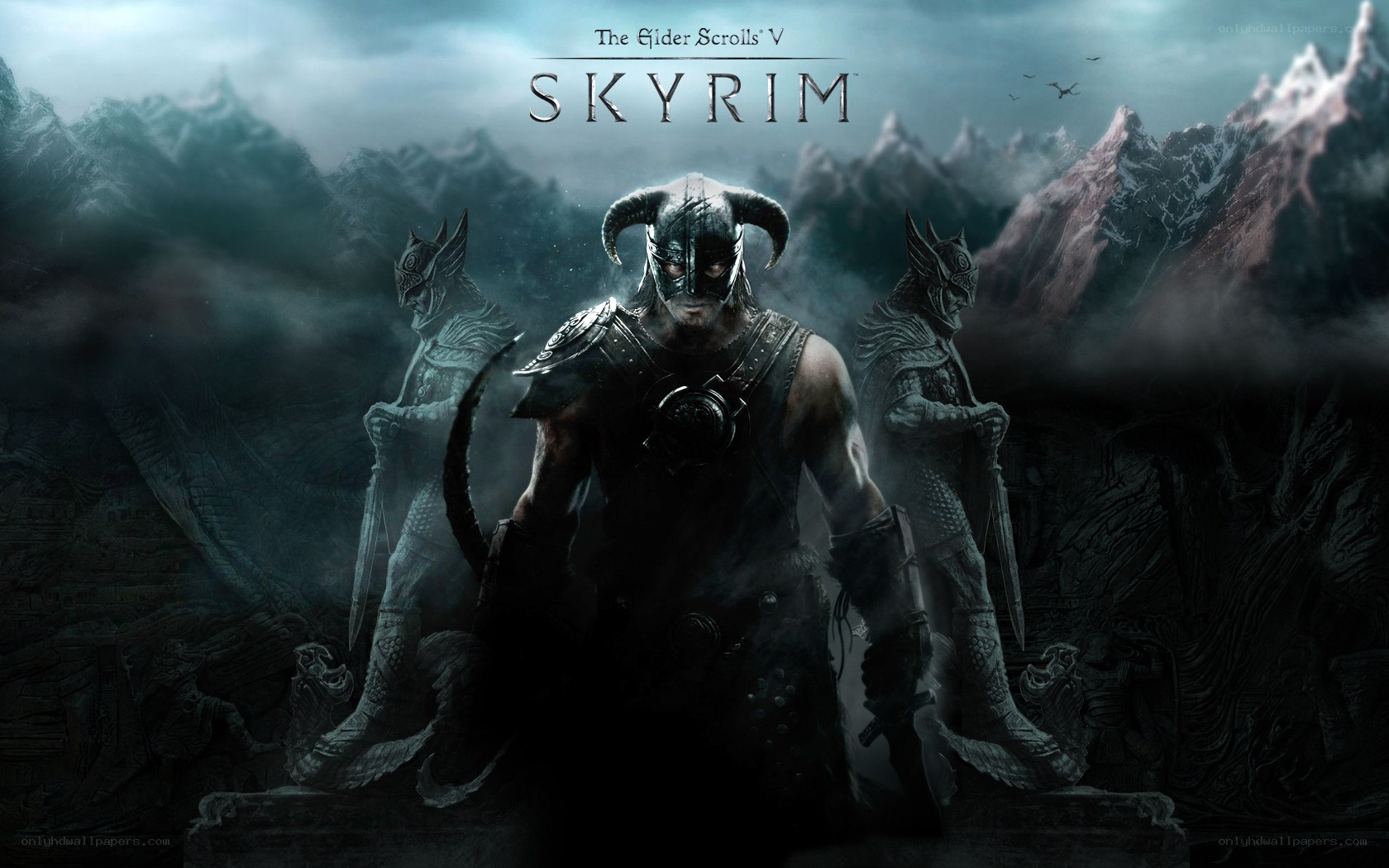 Skyrim game cover art