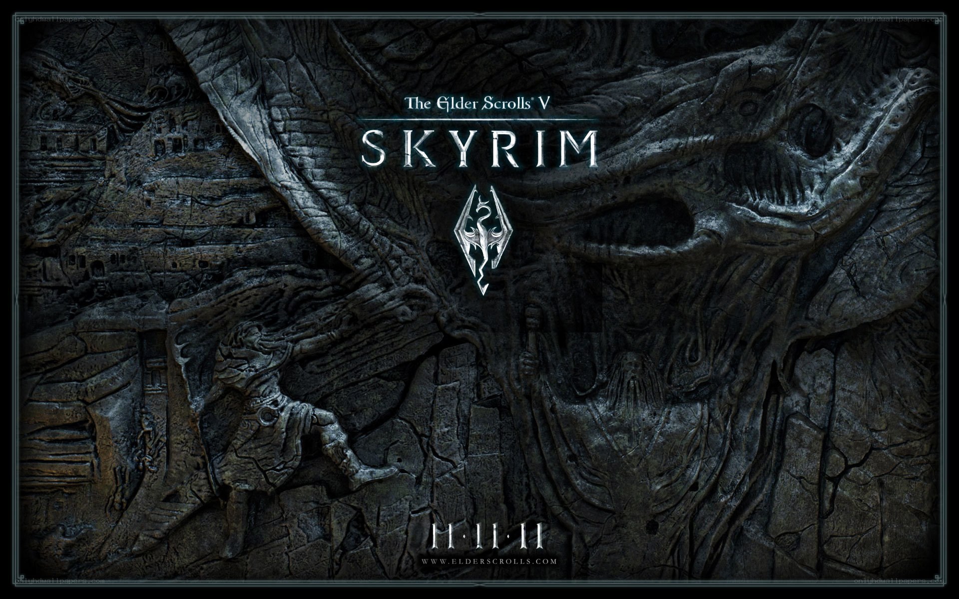 Skyrim game cover art
