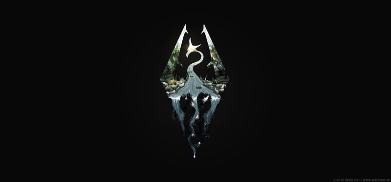 Skyrim logo artwork