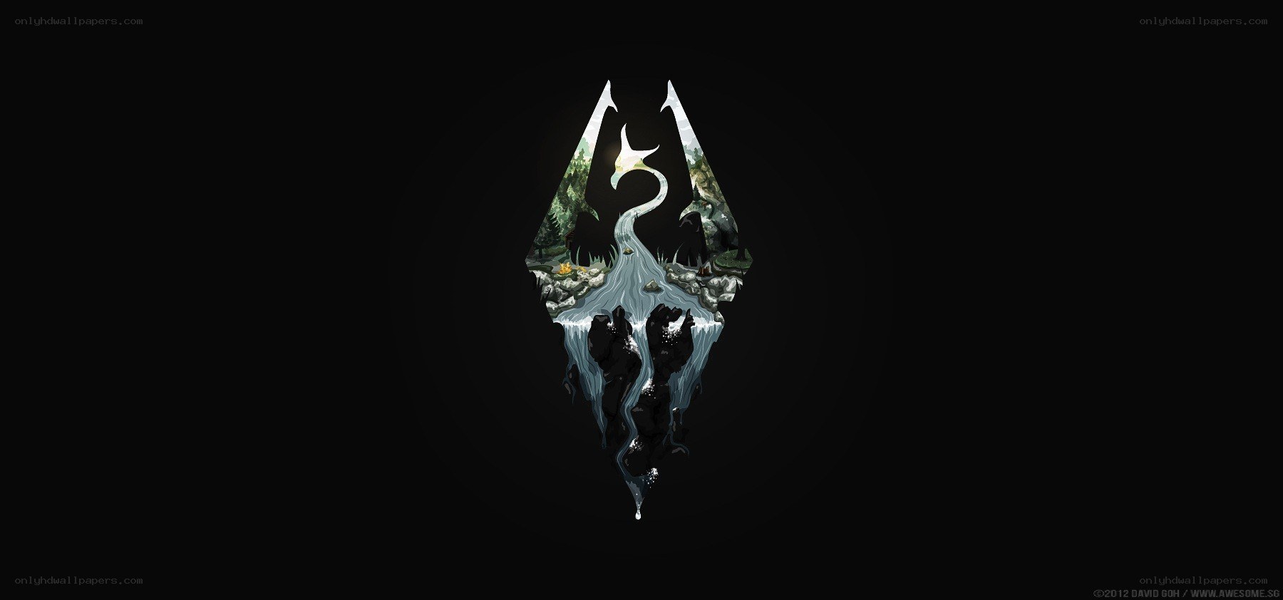 Skyrim logo artwork