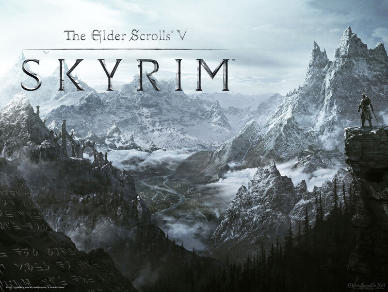 Skyrim mountain landscape