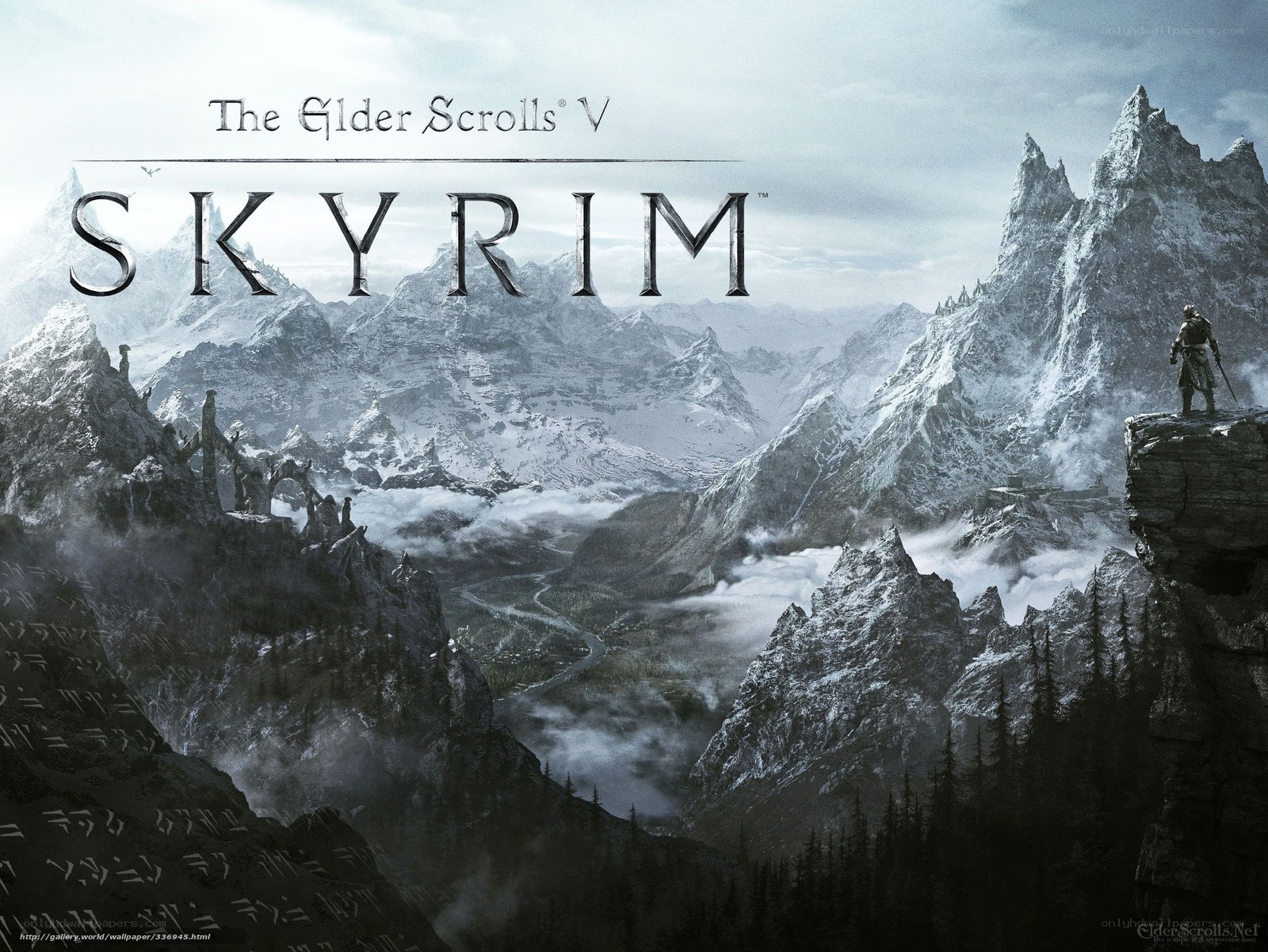 Skyrim mountain landscape