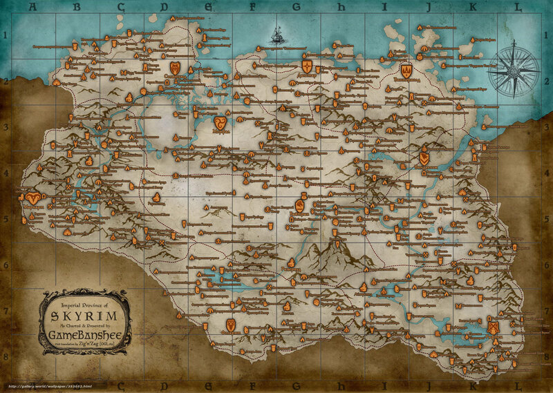 Skyrim province map