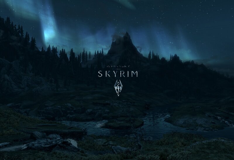 Skyrim title screen