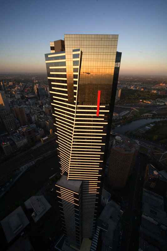 Skyscraper at Sunset — Gold