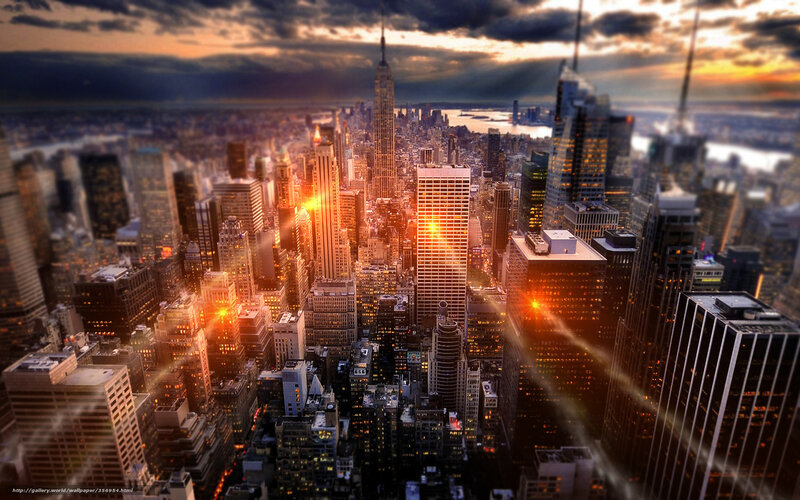 Skyscraper Cityscape — Orange