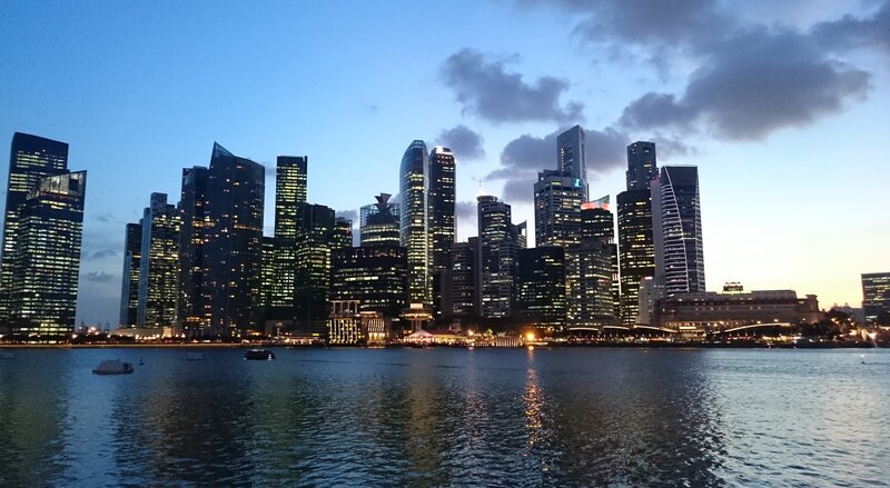 Skyscraper Skyline — Blue, Calm