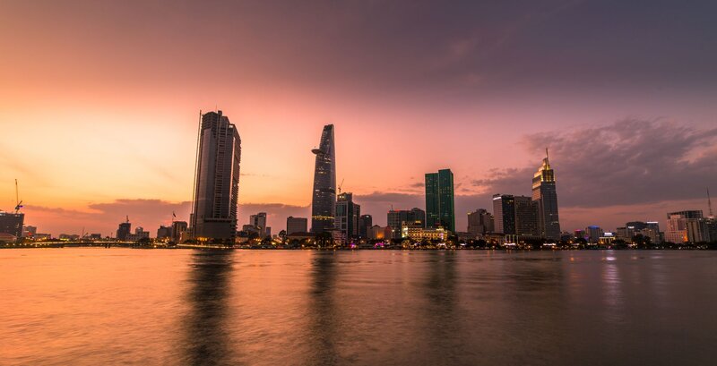 Skyscraper Skyline — Orange