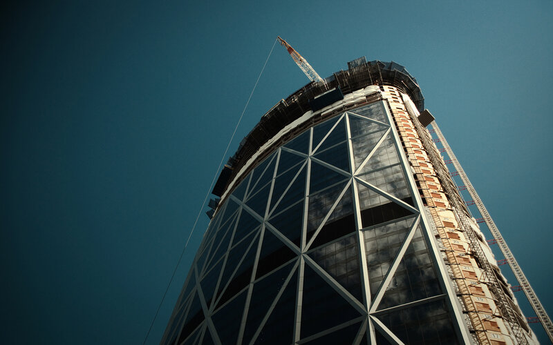 Skyscraper under construction