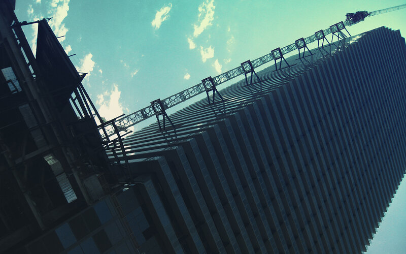 Skyscraper under construction
