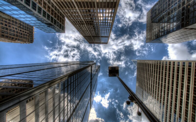 Skyscrapers and Clouds