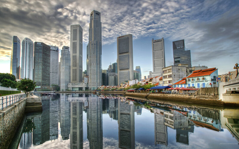 Skyscrapers and River