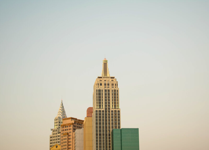 Skyscrapers at Dusk — Beige