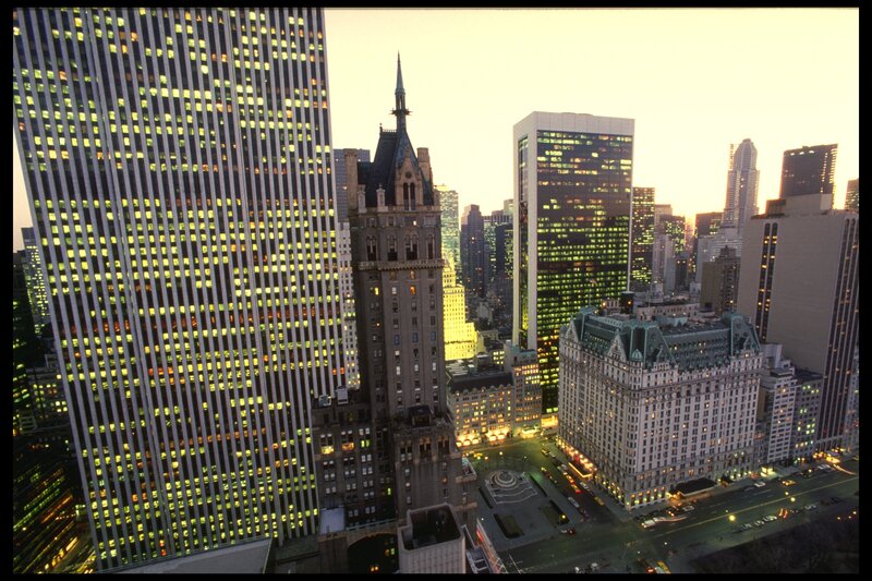 Skyscrapers at Dusk — Yellow, Dramatic