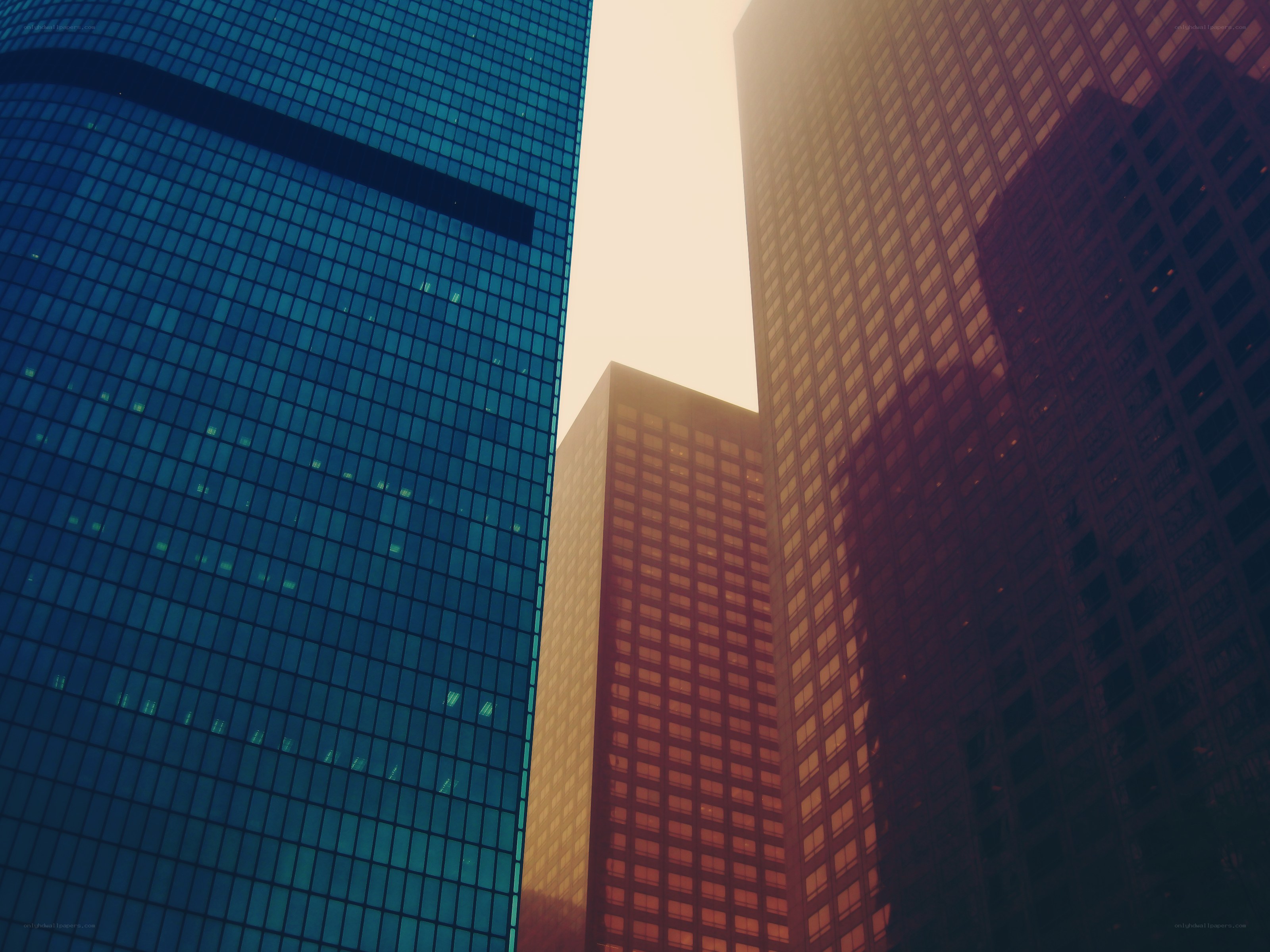 Skyscrapers at sunrise