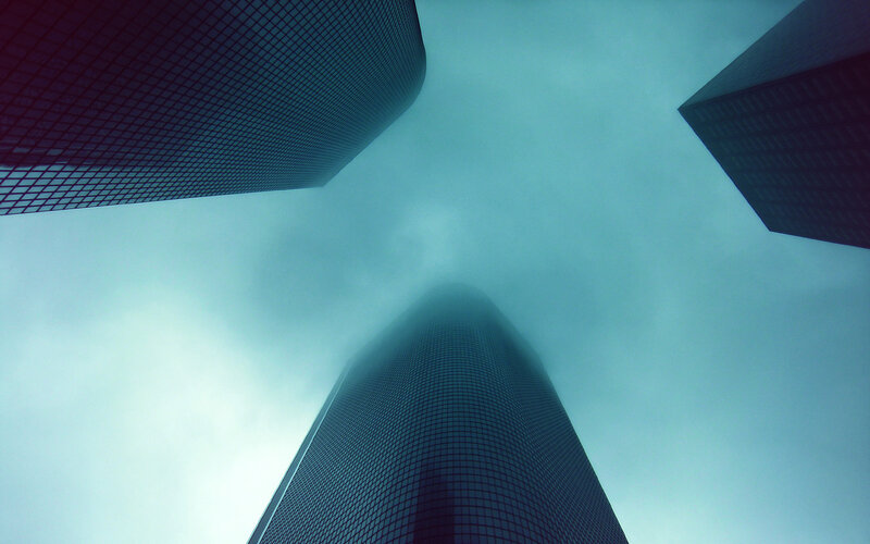 skyscrapers from below