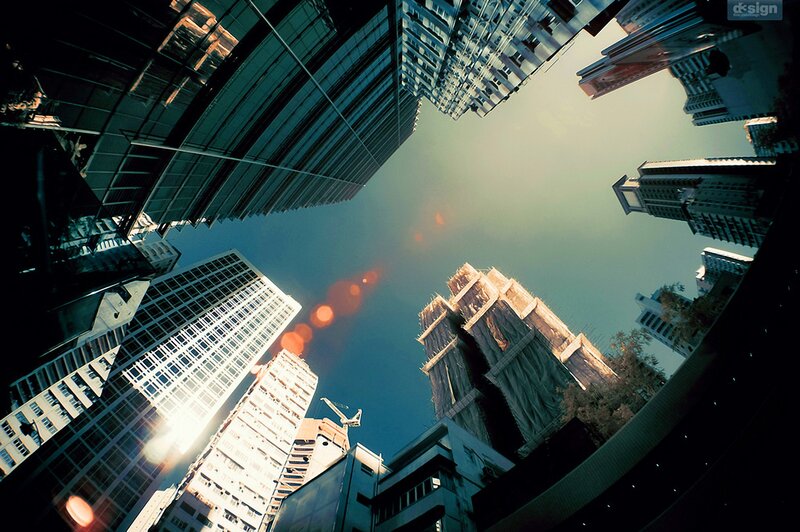 skyscrapers from below