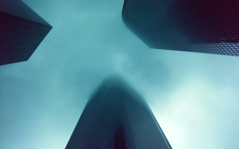 skyscrapers from below