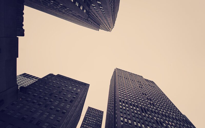 skyscrapers from below