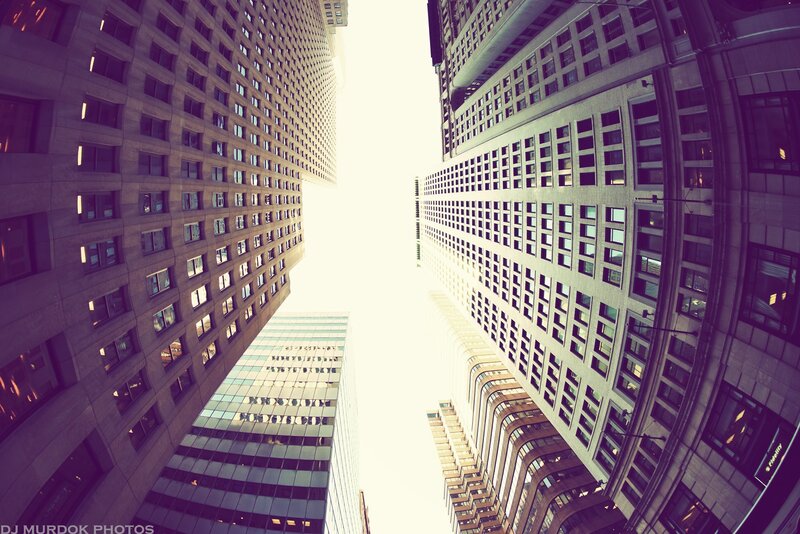 skyscrapers from below