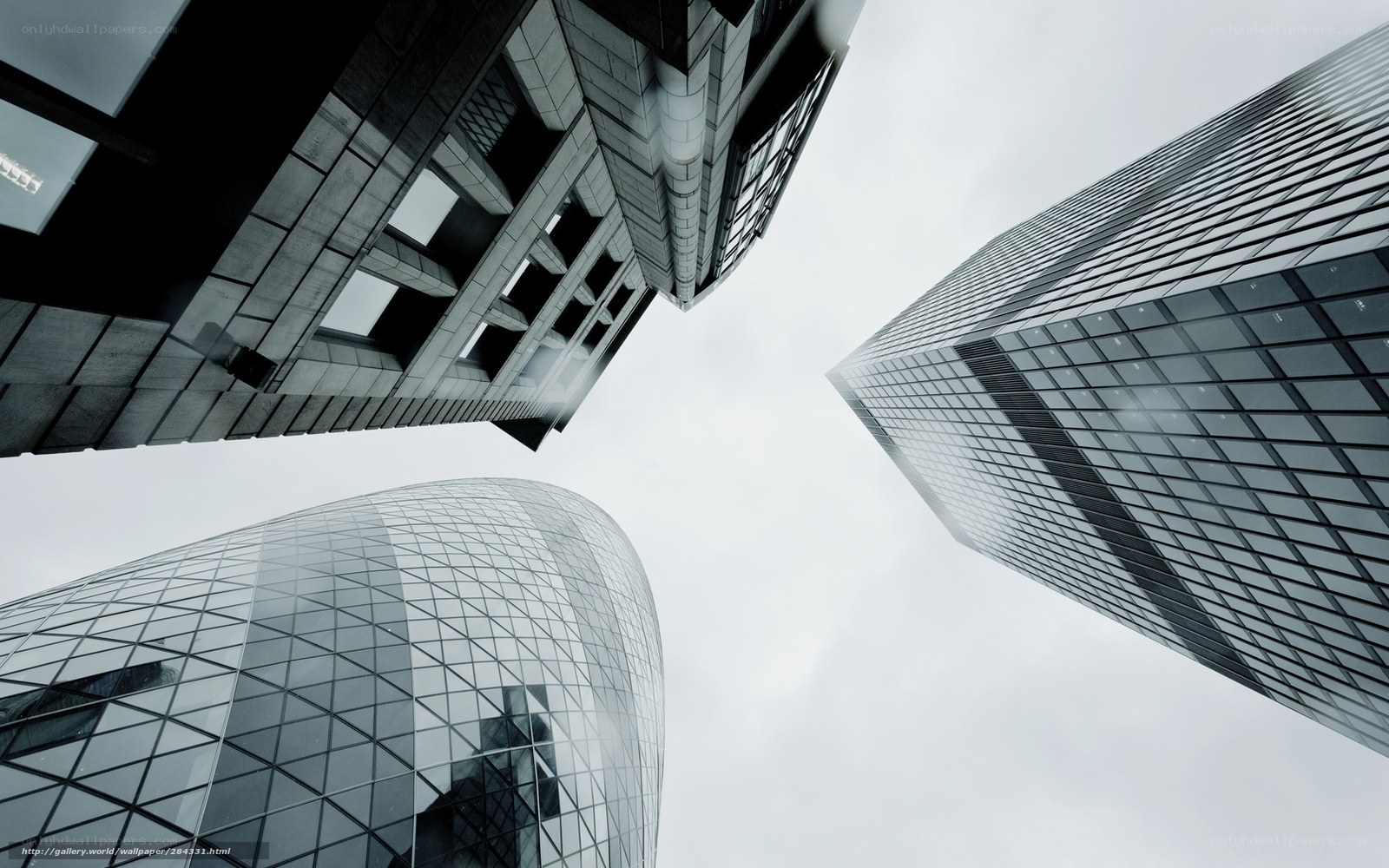 skyscrapers from below