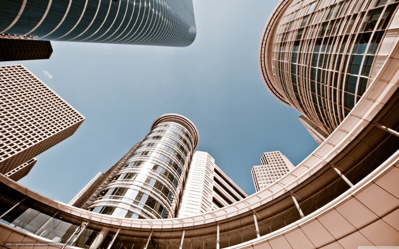 skyscrapers from below