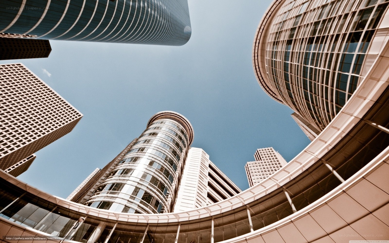 skyscrapers from below