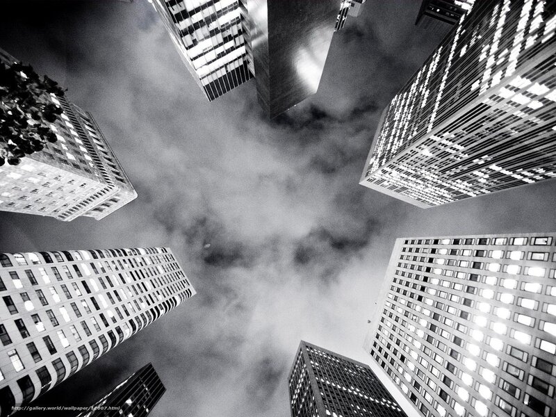 skyscrapers from below