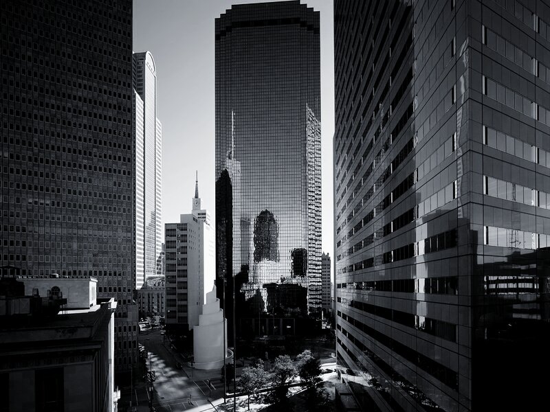 Skyscrapers in City — Black