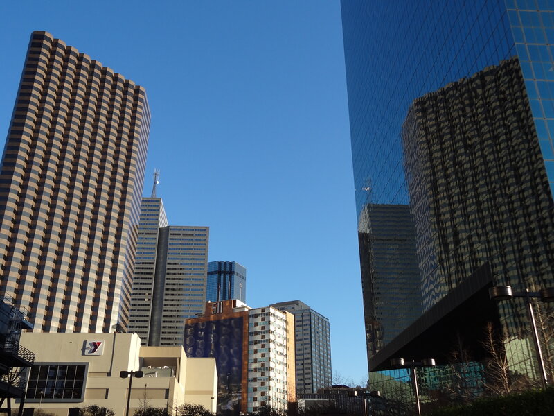 Skyscrapers in City — Blue, Dramatic